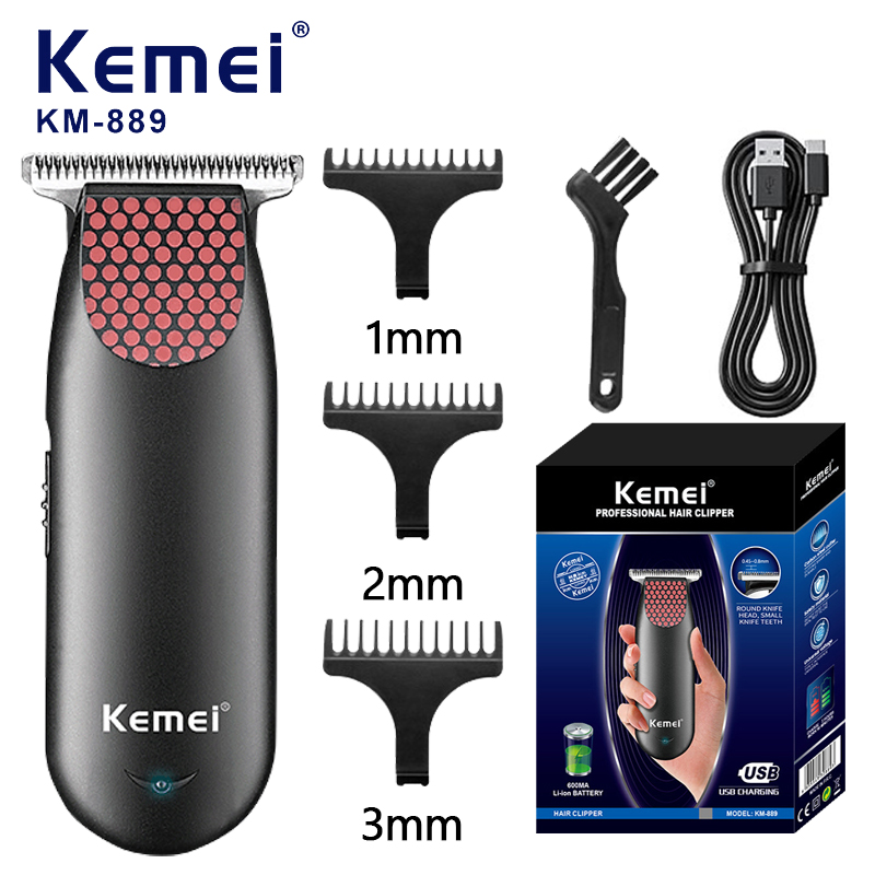 Mens Grooming Kit Bag - Kemei 889 cortadora de pelo inalámbrica