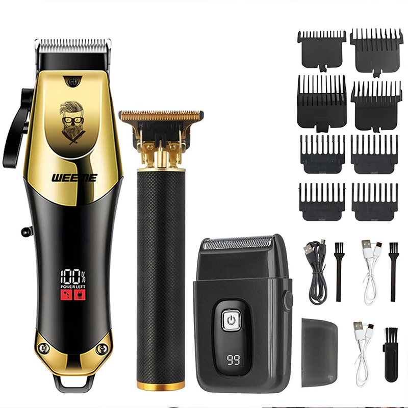 Beard Trimmer Cordless - Máquina Cortadora de Pelo Inalámbrica Vintage