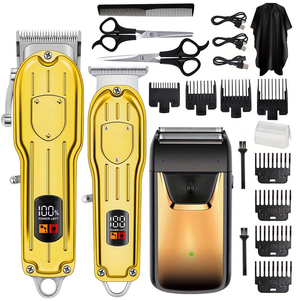 Mens Grooming Tools - Set Profesional de Cortapelos con Pantalla