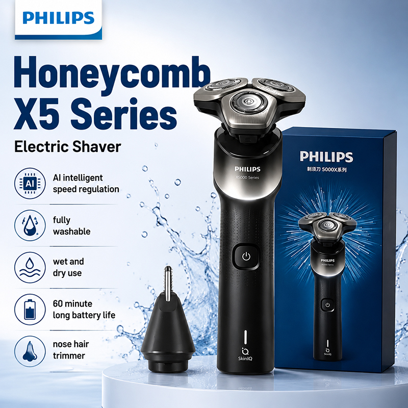 Mens Grooming Kit Philips - Afeitadora Eléctrica Rotativa Philips XQ523, Uso