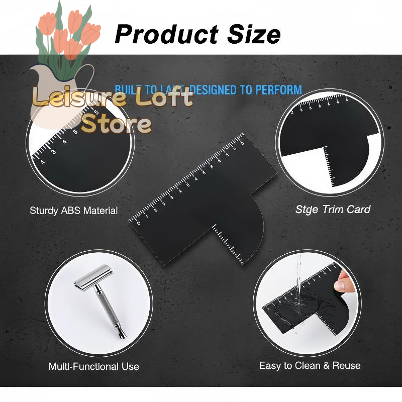 Men'S Grooming Guide - Tarjeta Guía Profesional para Dar Forma
