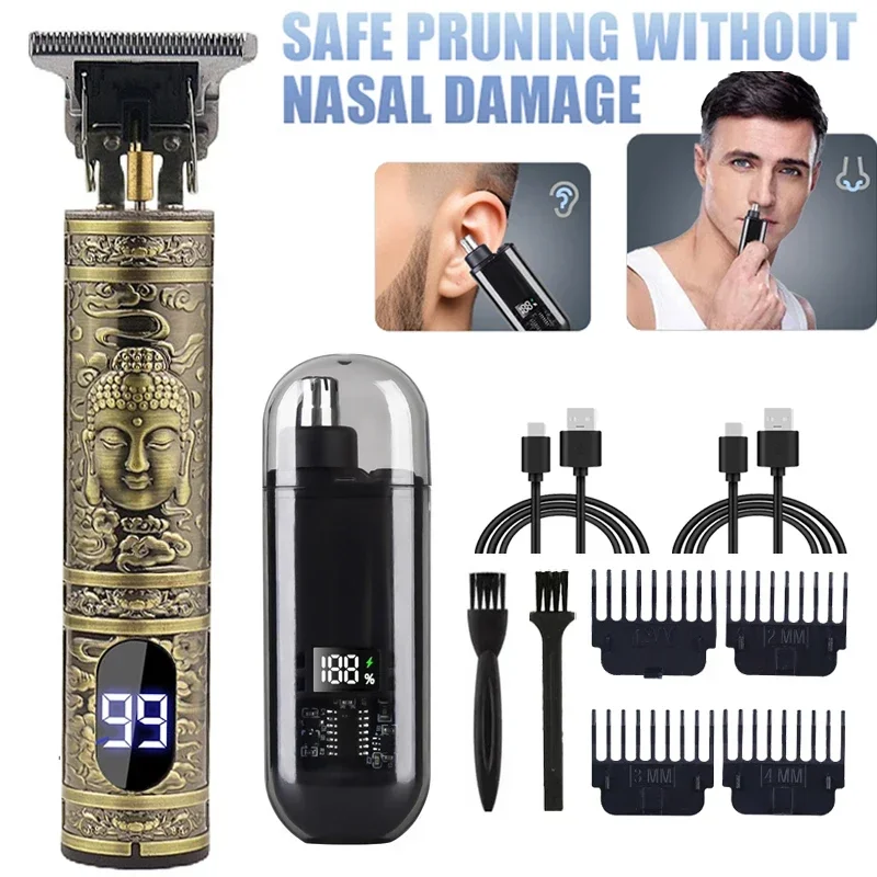 Mens Grooming Tools - Cortadora de pelo portátil T9, dispositivo