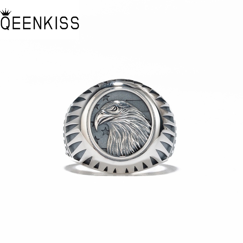 Men'S Grooming Set Gift - QEENKISS 925 anillos de águila Vintage