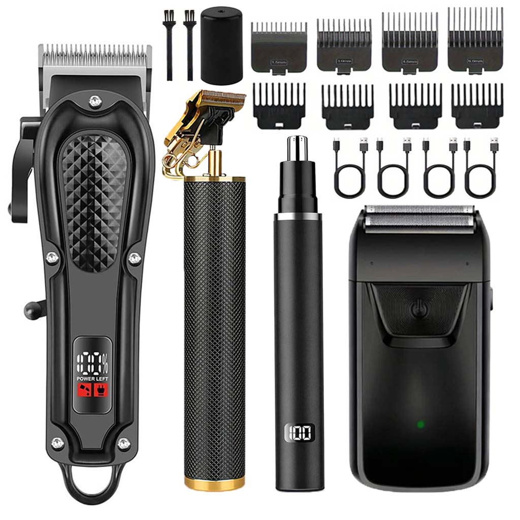 Men'S Grooming Guide - Juego profesional de cortapelos y recortadora