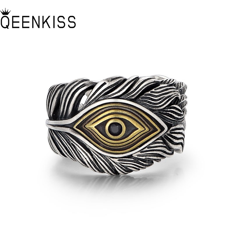Men'S Grooming Set Gift - QEENKISS 925 anillos de plata esterlina