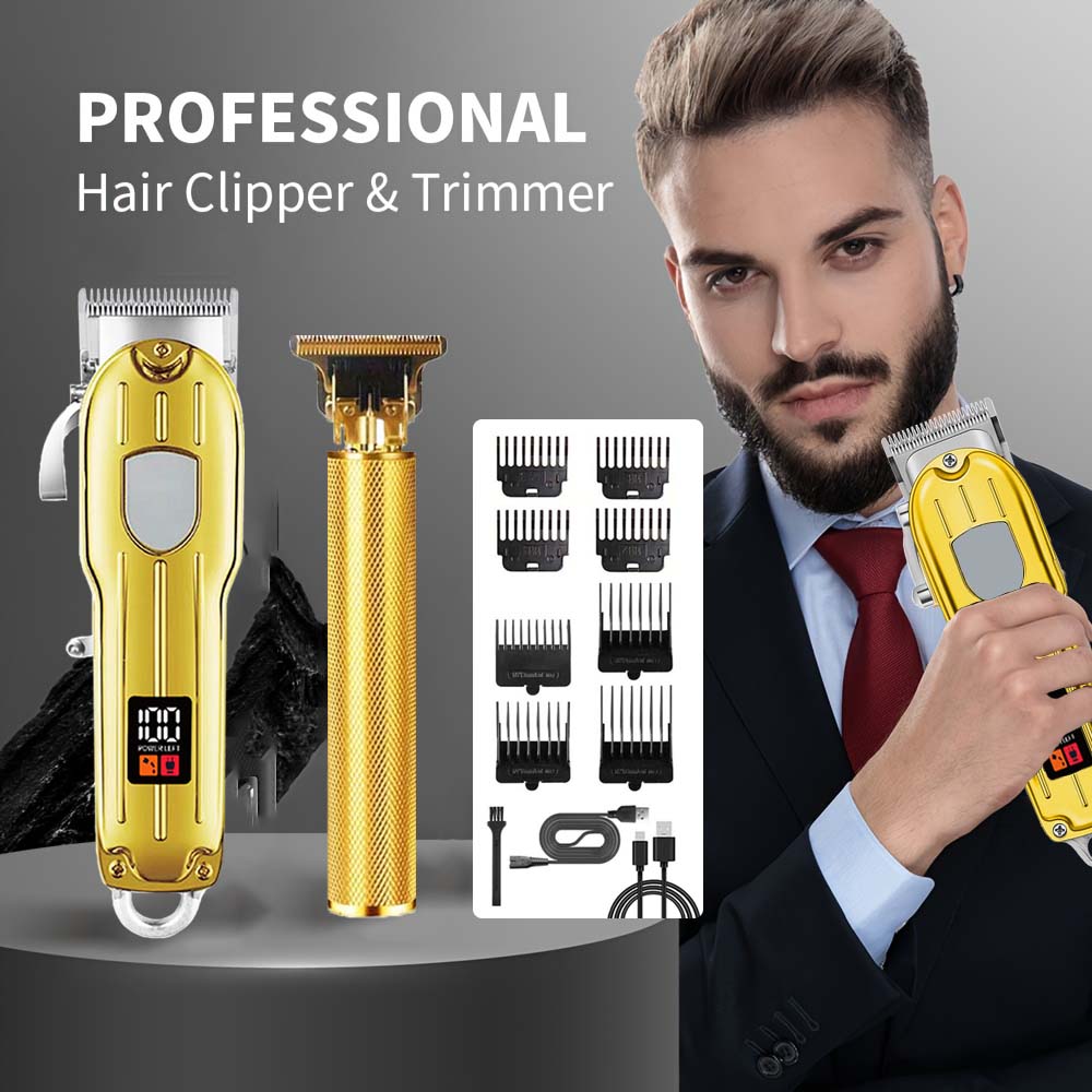 Men'S Grooming Guide - Juego de cortapelos eléctrico 2 en