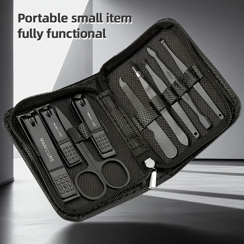 Men'S Grooming Tool - Set de Manicura y Pedicura 9
