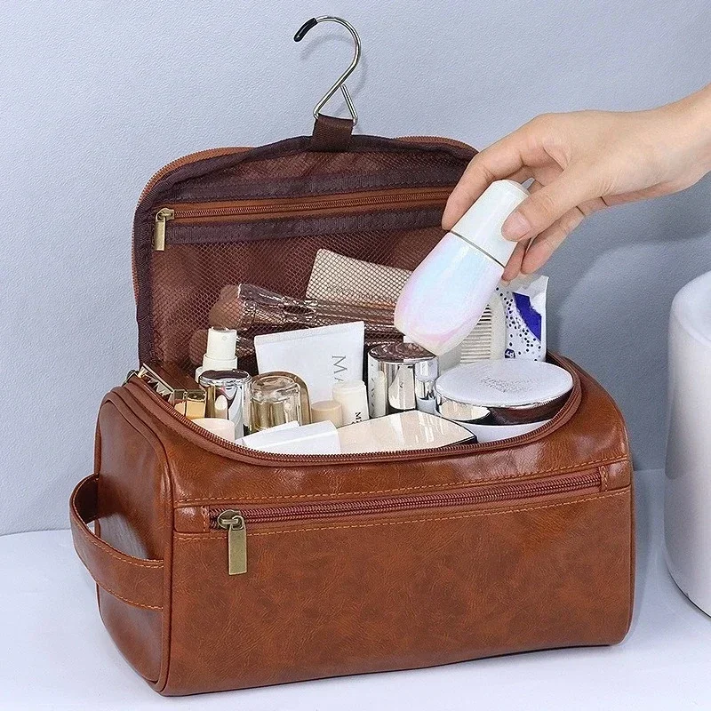 Men'S Grooming Makeup - Bolsa de maquillaje impermeable de gran