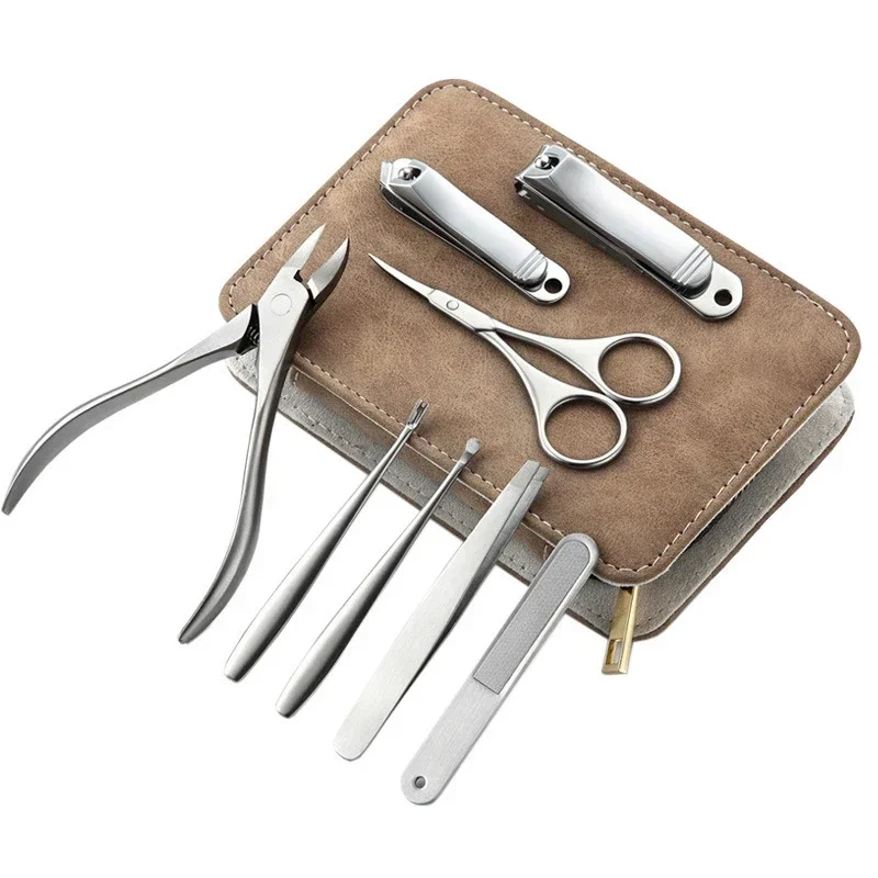 Men'S Grooming Tool - 8/12 Uds Kit de manicura profesional