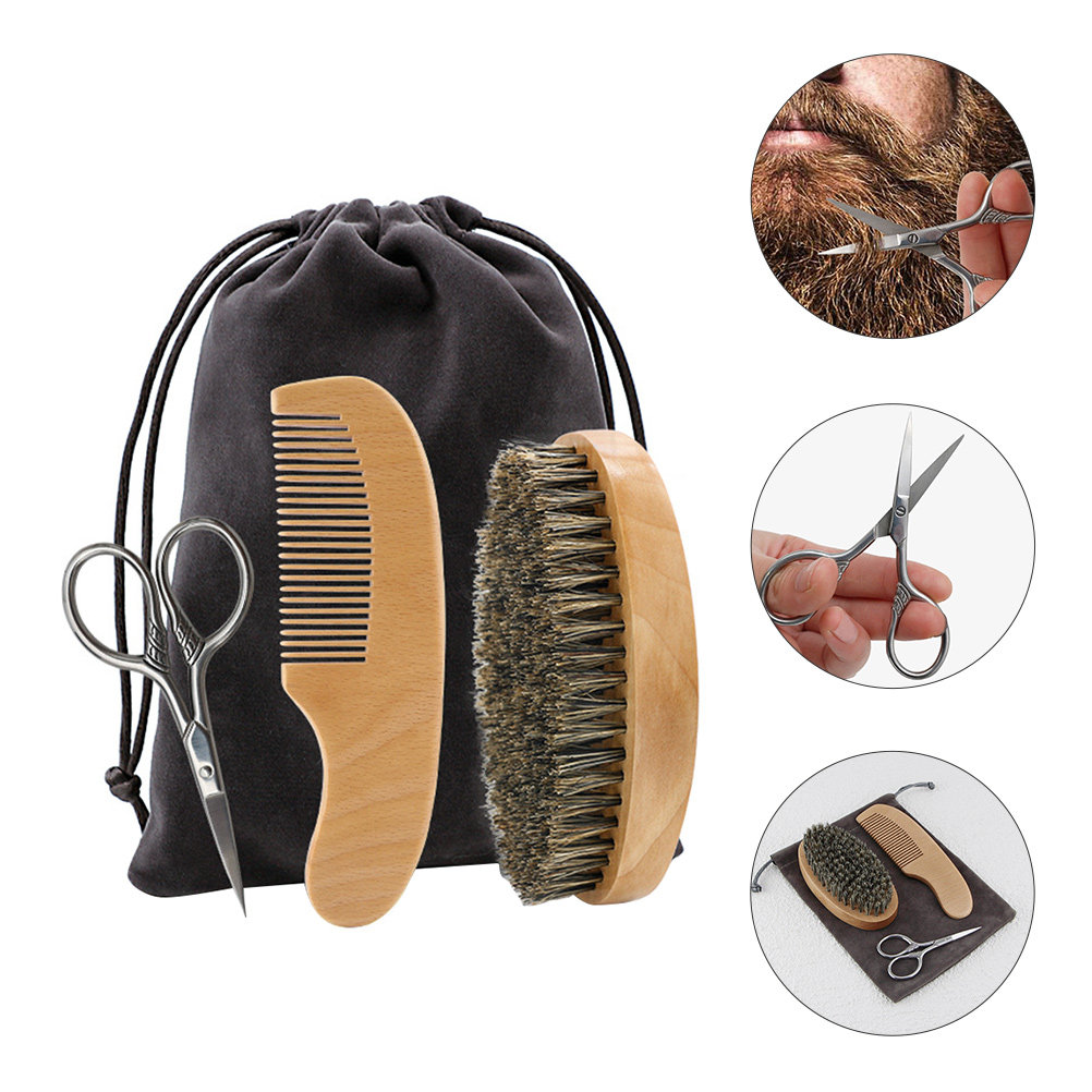 Men'S Beard Grooming - Set de Estilización de Barba para