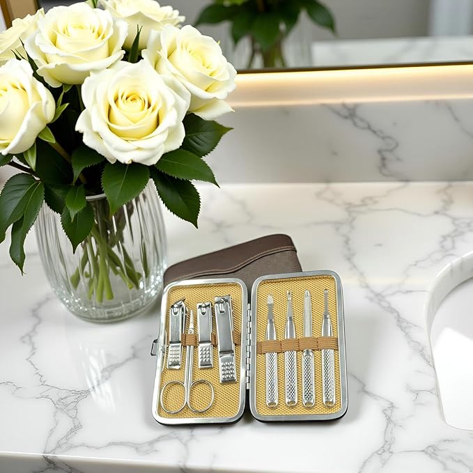 Set de manicura para hombres y - Mens Grooming Kit Bag reseña y precio