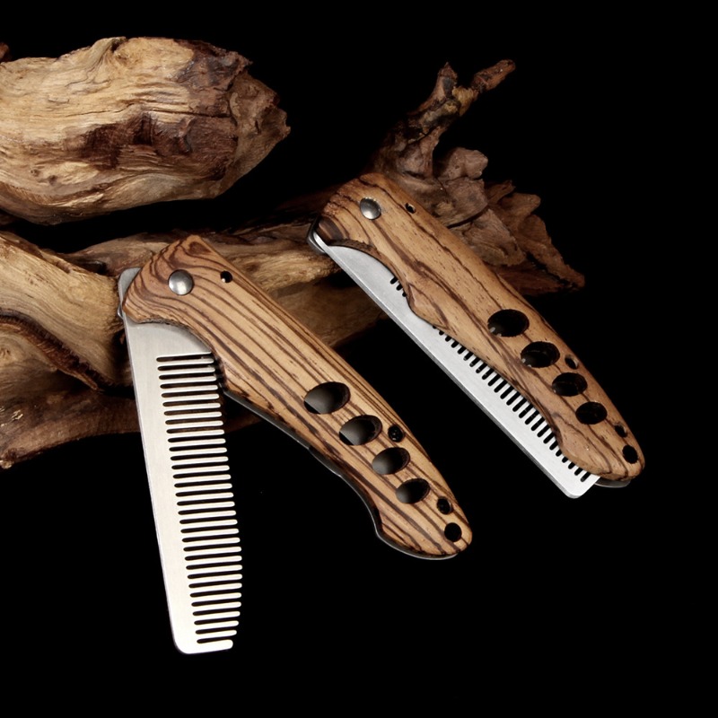 Peine Plegable de Madera y Met - Mens Grooming Kit Bag reseña y precio