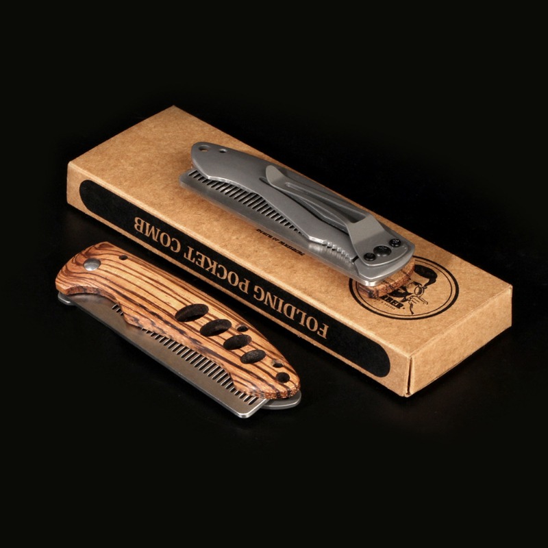 Peine Plegable de Madera y Met - Mens Grooming Kit Bag reseña y precio