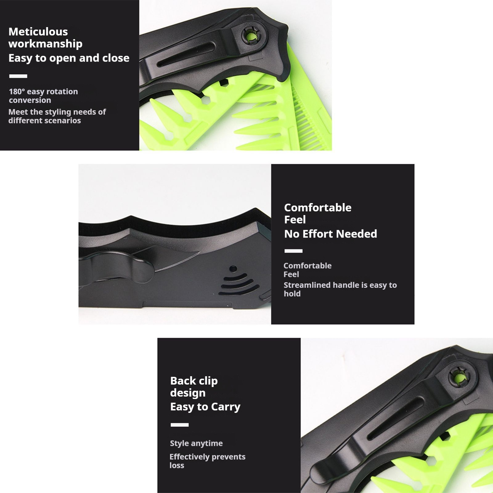 Peine plegable de doble diente - Men'S Grooming Tool reseña y precio