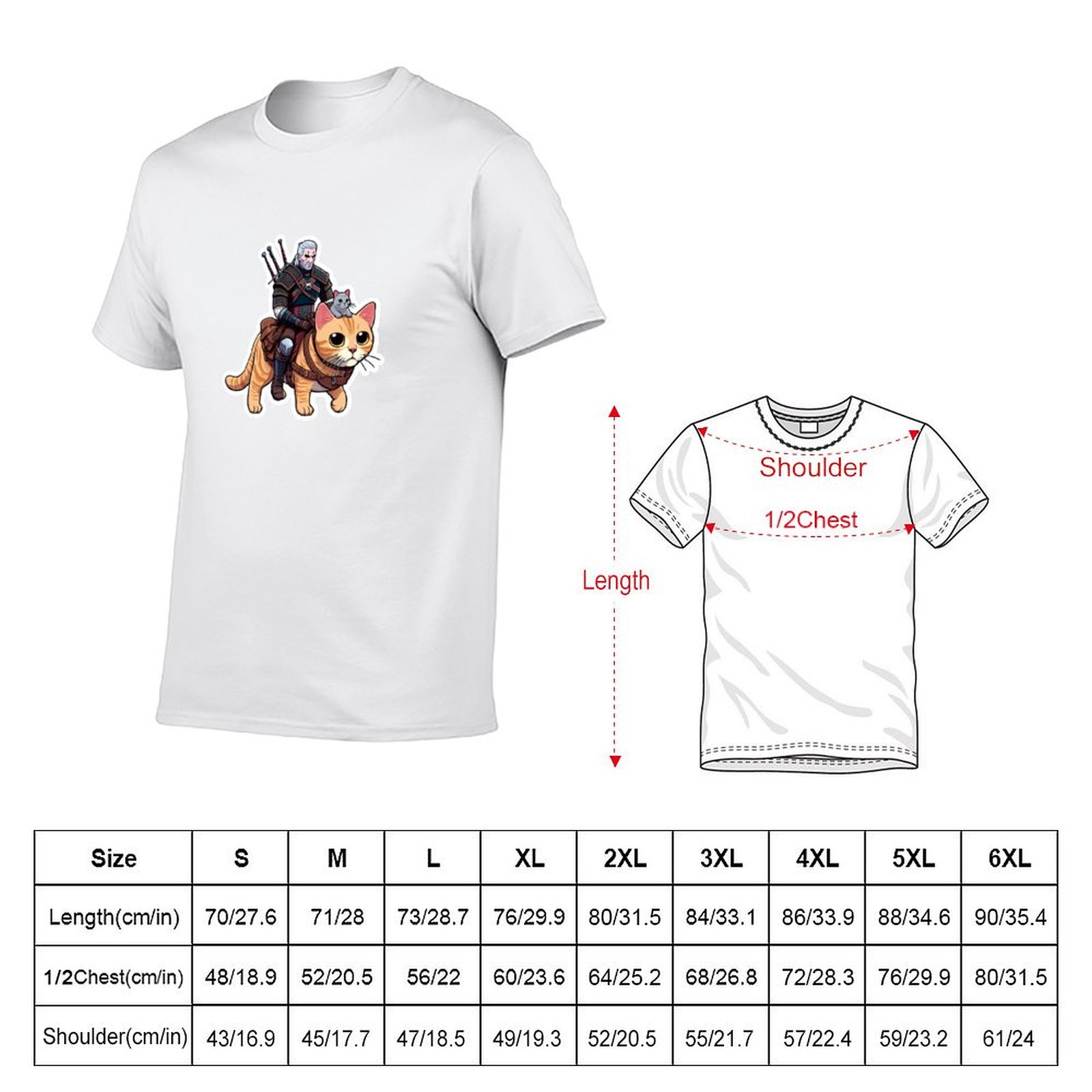Camiseta Geralt's Guide to Cat - Men'S Grooming Guide reseña y precio