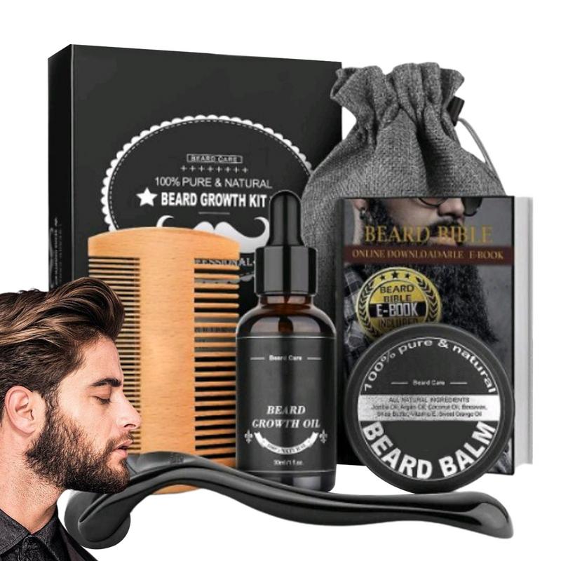 Juego de 5 uds de barba para h - Mens Grooming Kit Bag reseña y precio