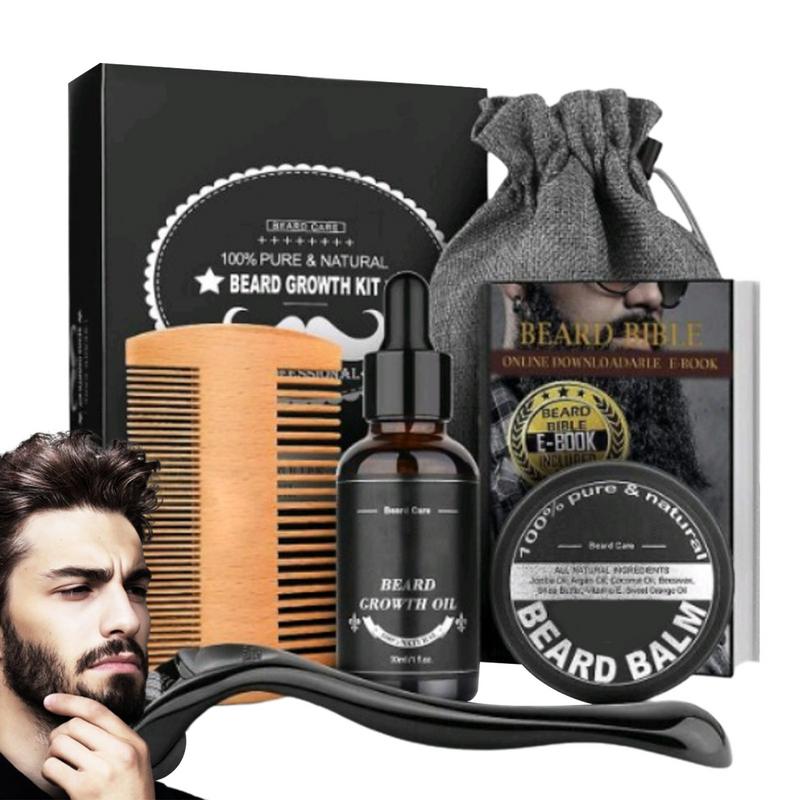 Juego de 5 uds de barba para h - Mens Grooming Kit Bag reseña y precio