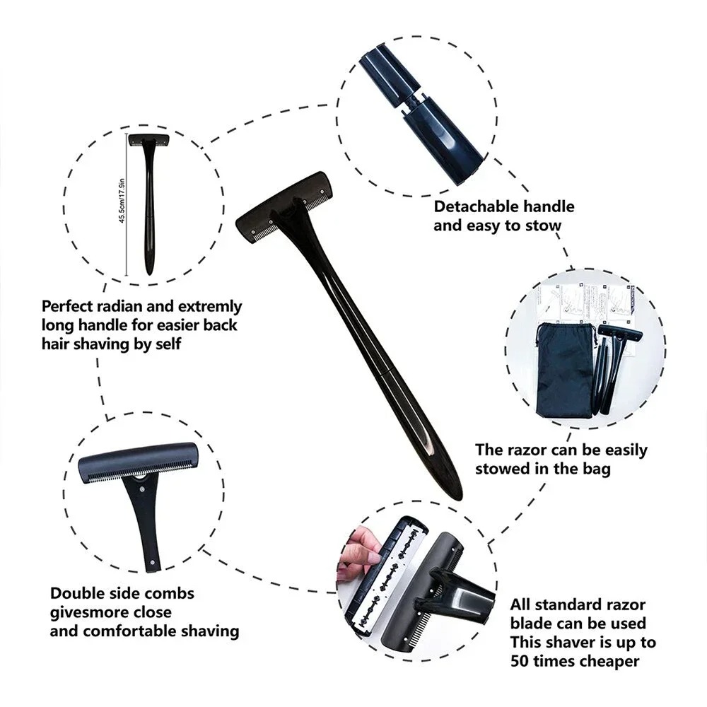 Afeitadora de espalda con mang - Men'S Grooming Tool reseña y precio